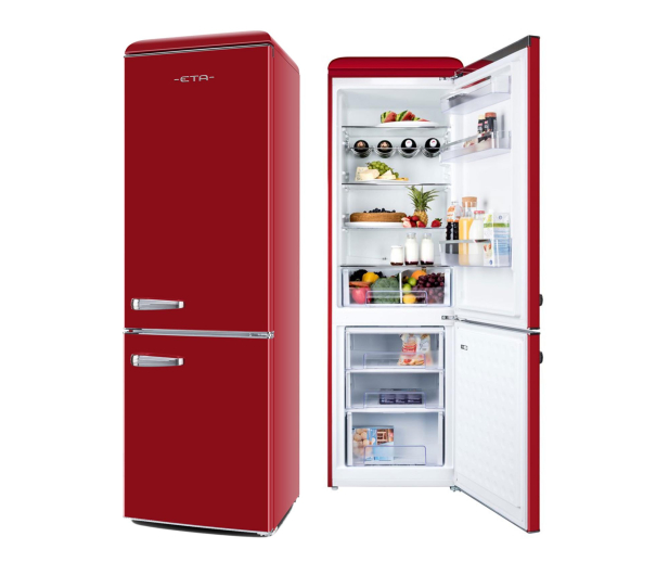 Lodówka ETA Storio 253190030E 192cm Czerwona Retro 300L - 1522782 - zdjęcie